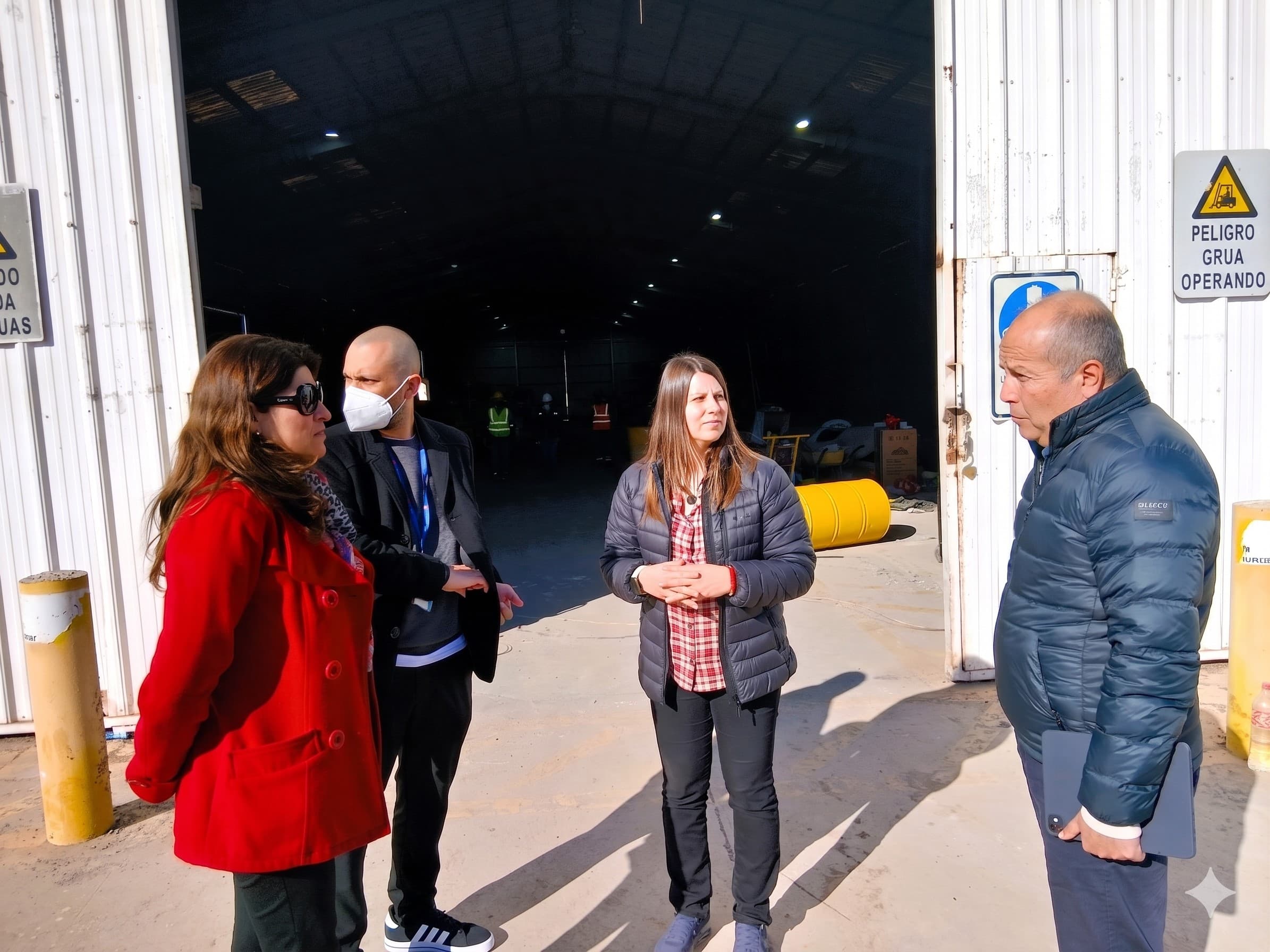 Seremi del Medio Ambiente visita obras de planta de reciclaje en Coquimbo