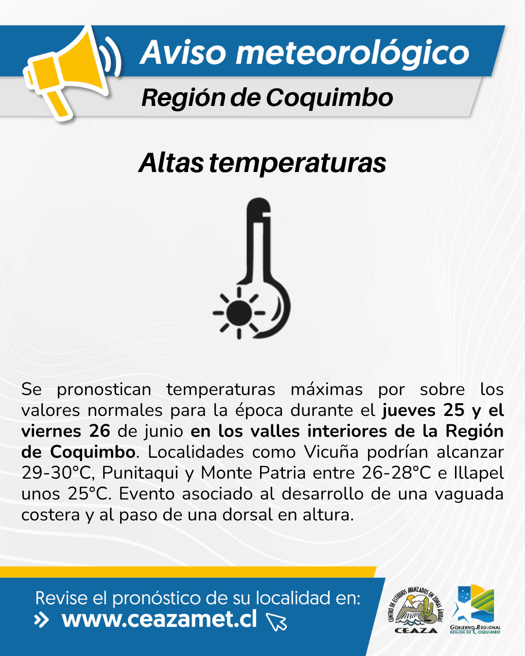 Altas temperaturas afectarán zonas interiores de Coquimbo este jueves y viernes — foto 2