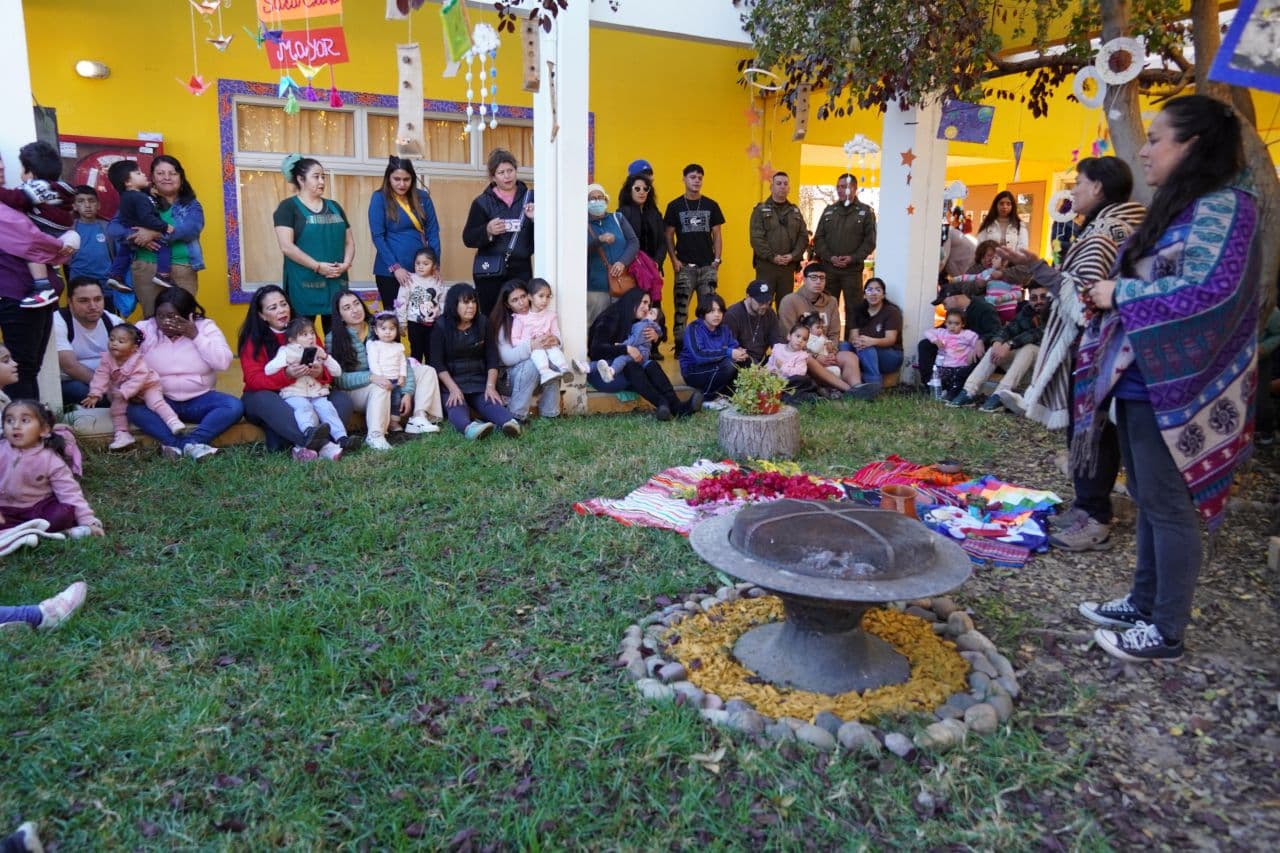 Jardín Infantil Pucará celebró solsticio de invierno con ceremonia intercultural