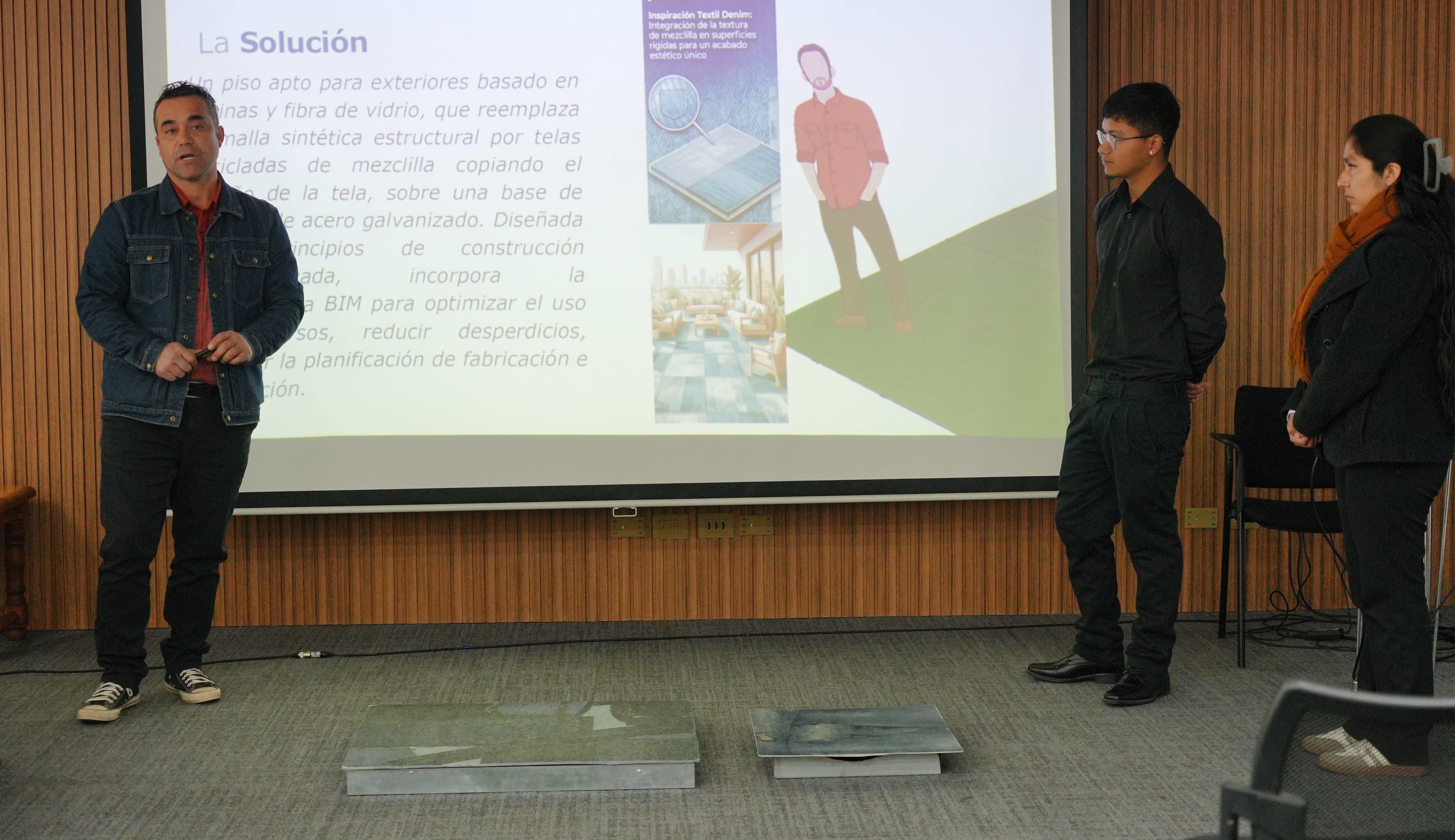 Estudiantes de Inacap ganan Reto Construye Academia con piso de mezclilla reciclada — foto 1