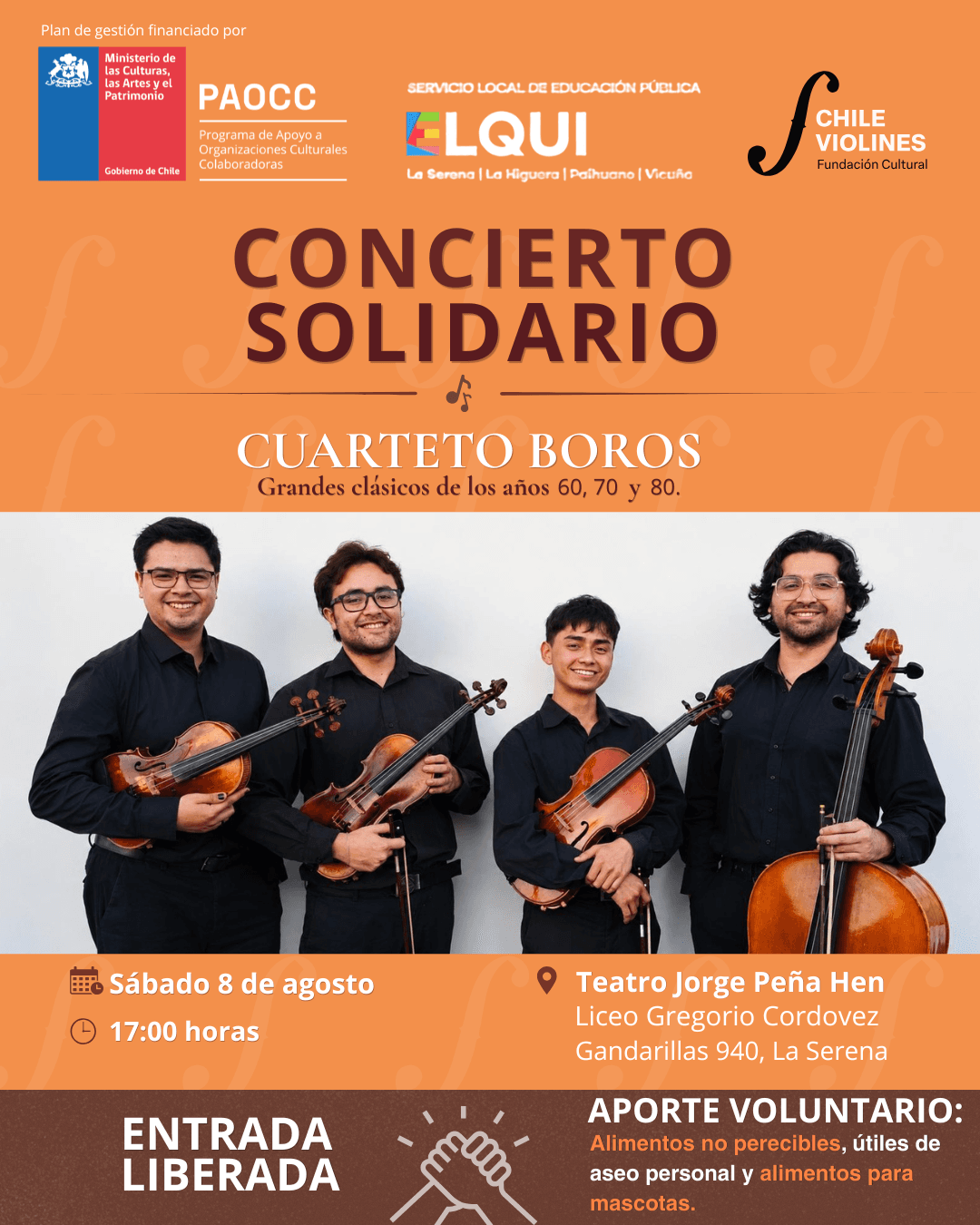 Concierto solidario reunirá fondos para familias rurales afectadas por sistema frontal — foto 1