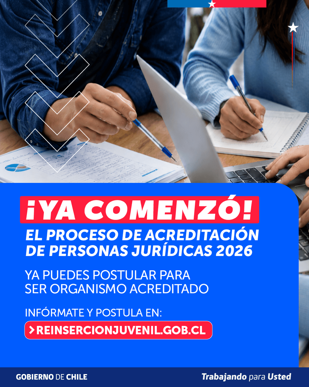 Reinserción Juvenil abre convocatoria para acreditar organismos de medio libre