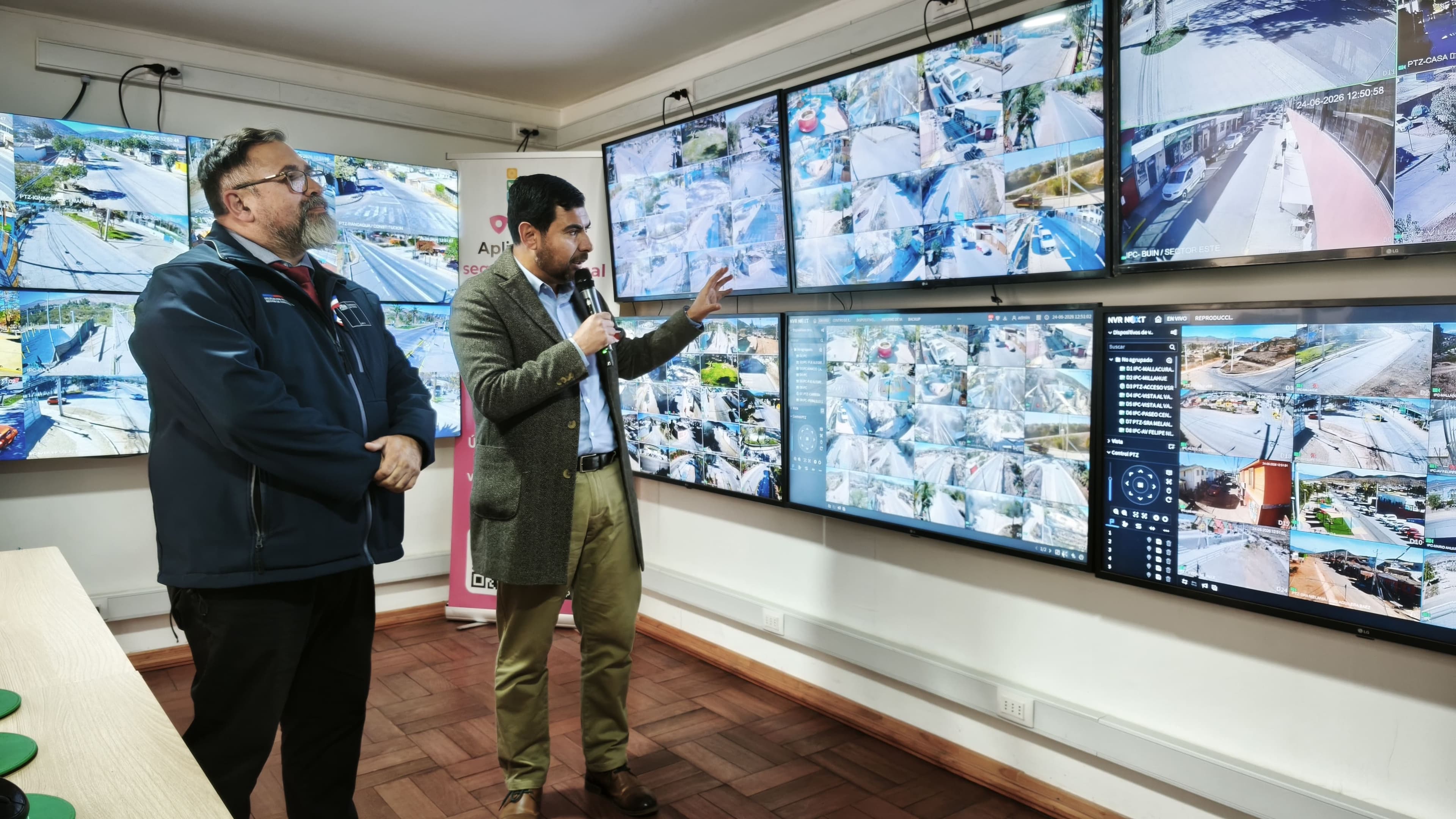 Illapel inaugura central de televigilancia con 140 cámaras de seguridad