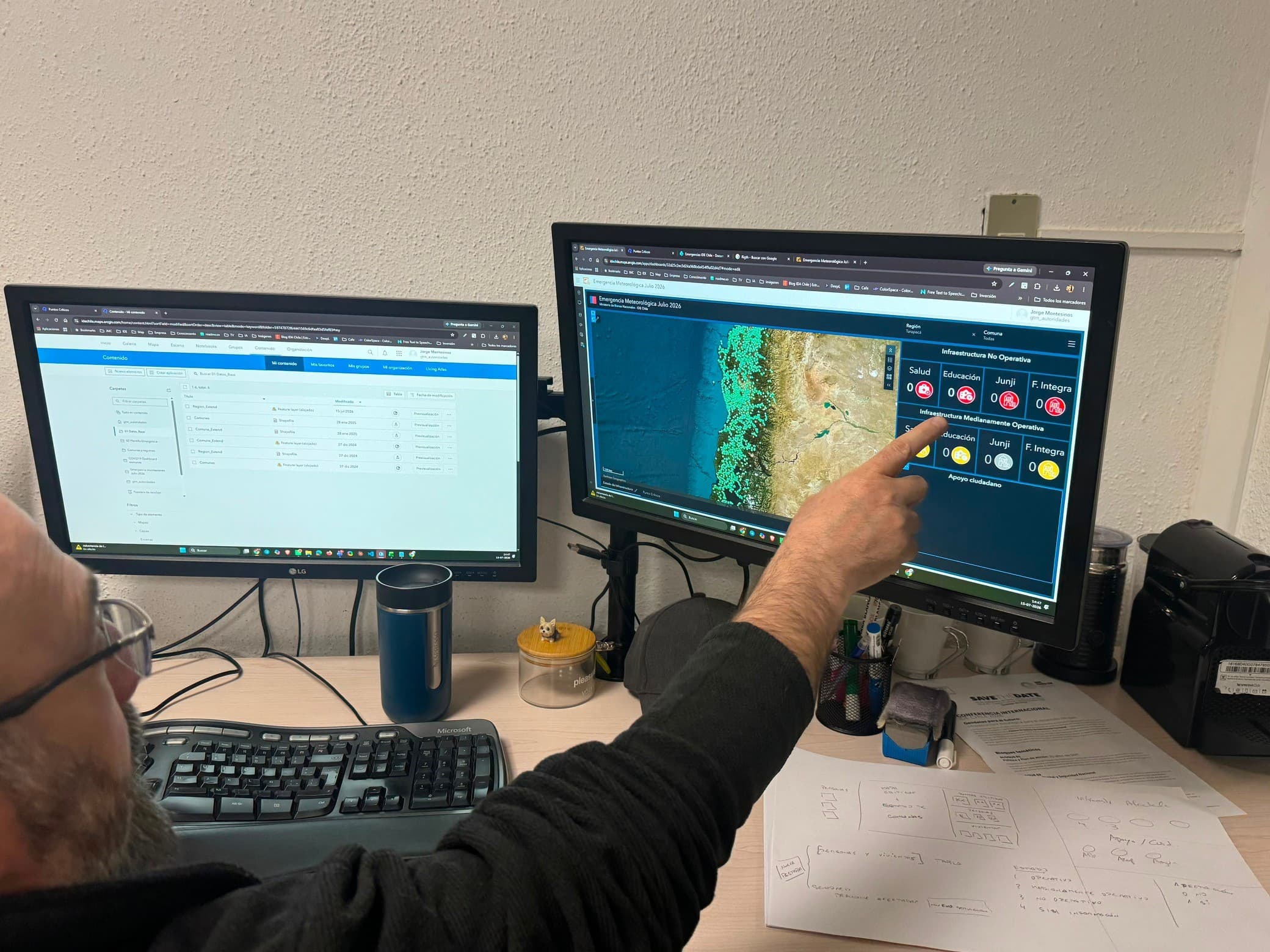 Bienes Nacionales activa visor de emergencia ante sistema frontal en Coquimbo