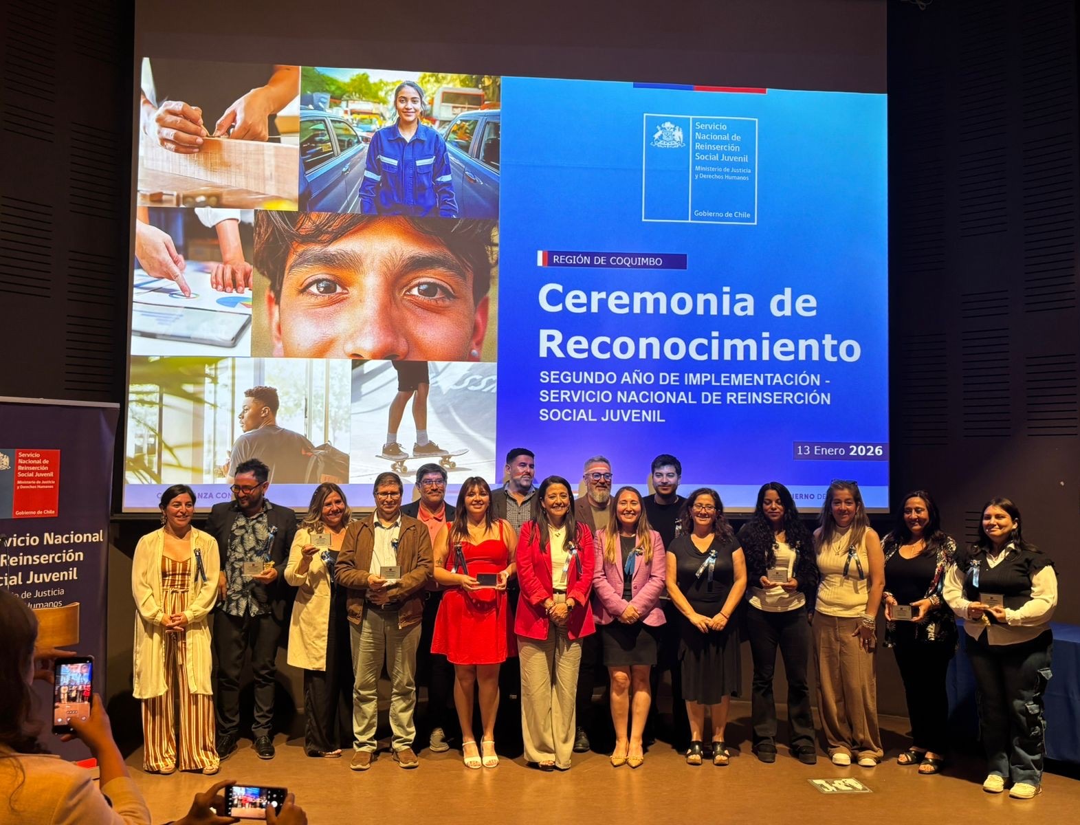 Servicio Nacional de Reinserción Social Juvenil conmemoró su segundo año de implementación en la región de Coquimbo