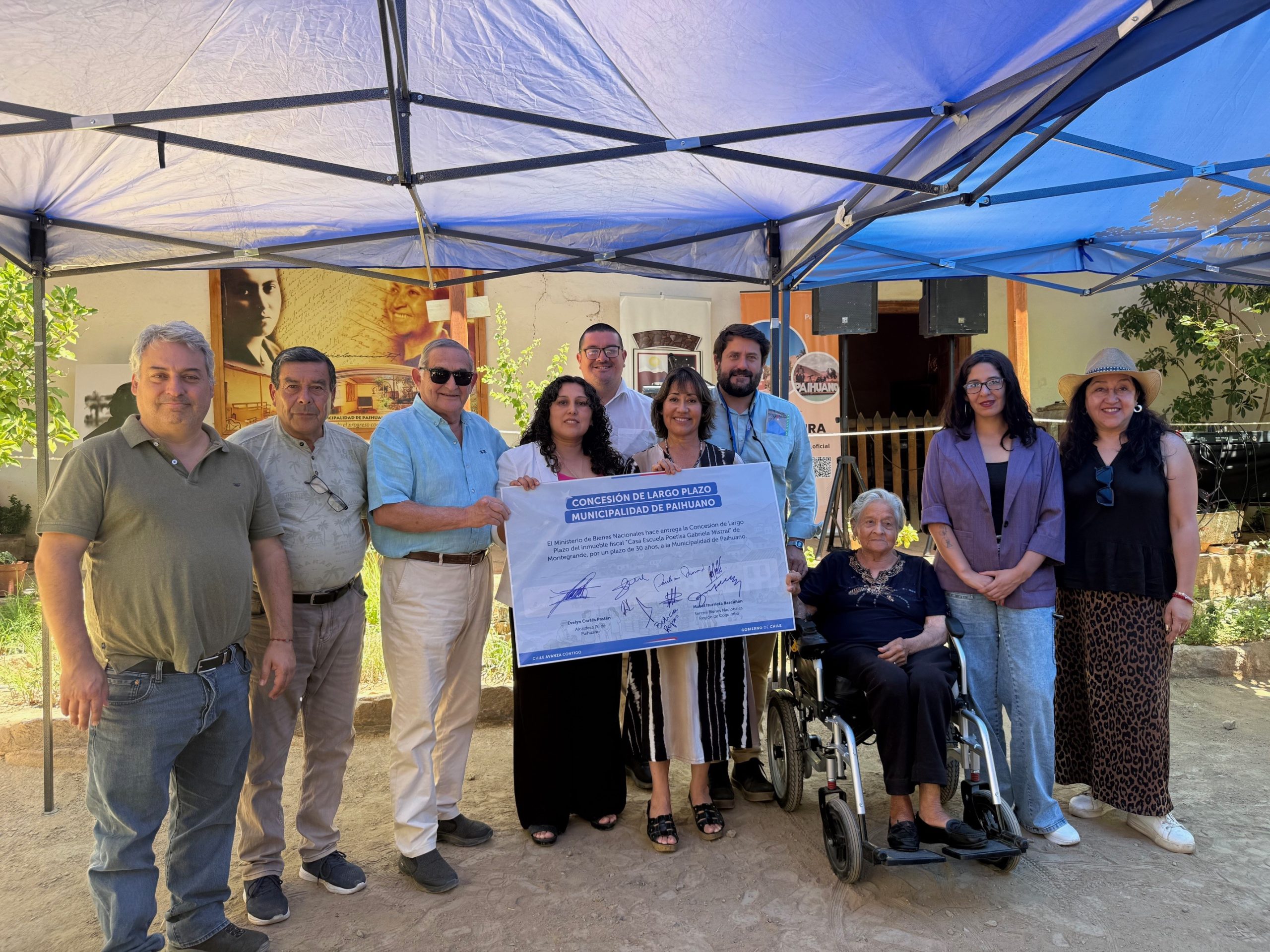 Gobierno entrega concesión por 30 años de la Casa Escuela y Museo Gabriela Mistral de Montegrande